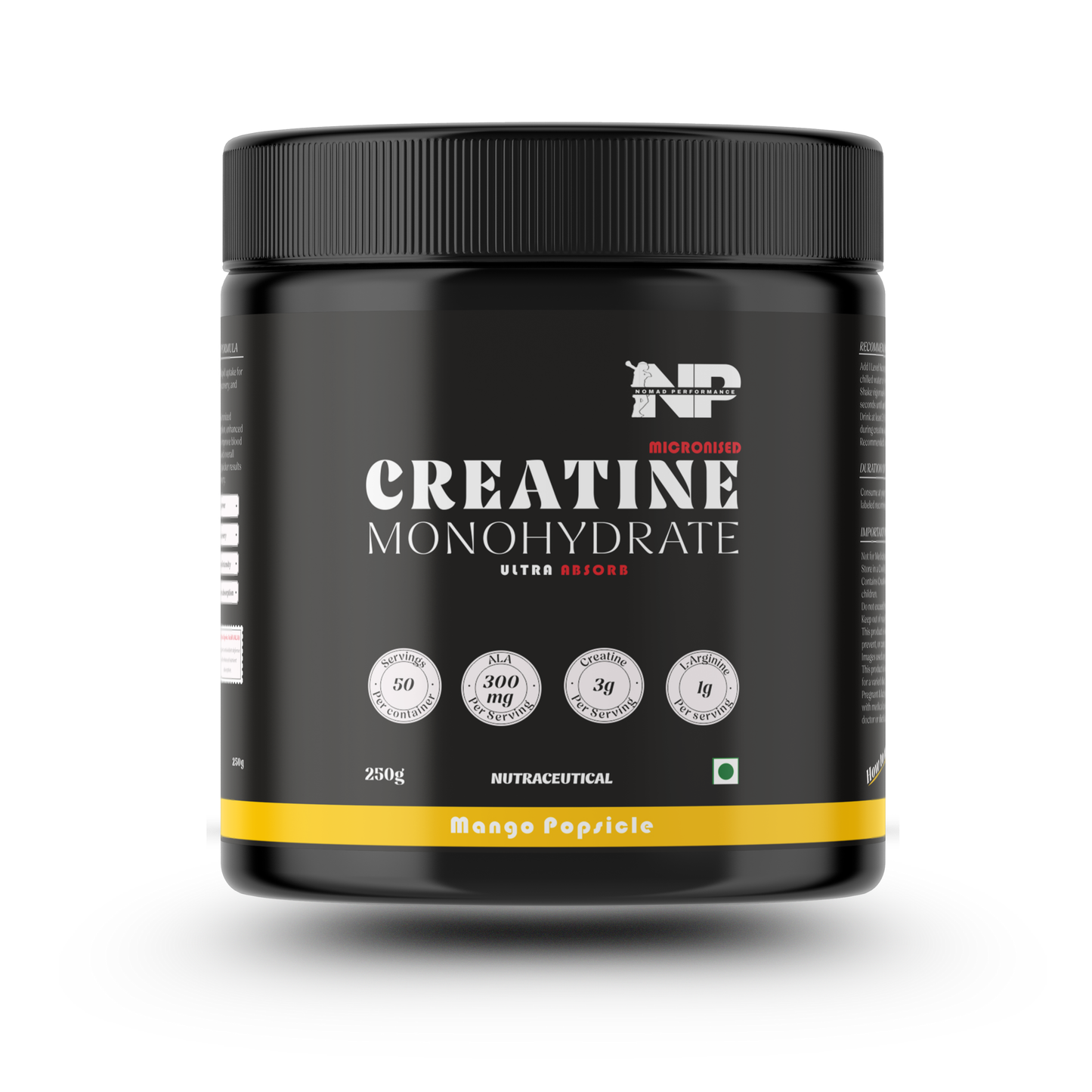 Micronised Creatine Monohydrate - Ultra-Absorb Formula, 250 gram
