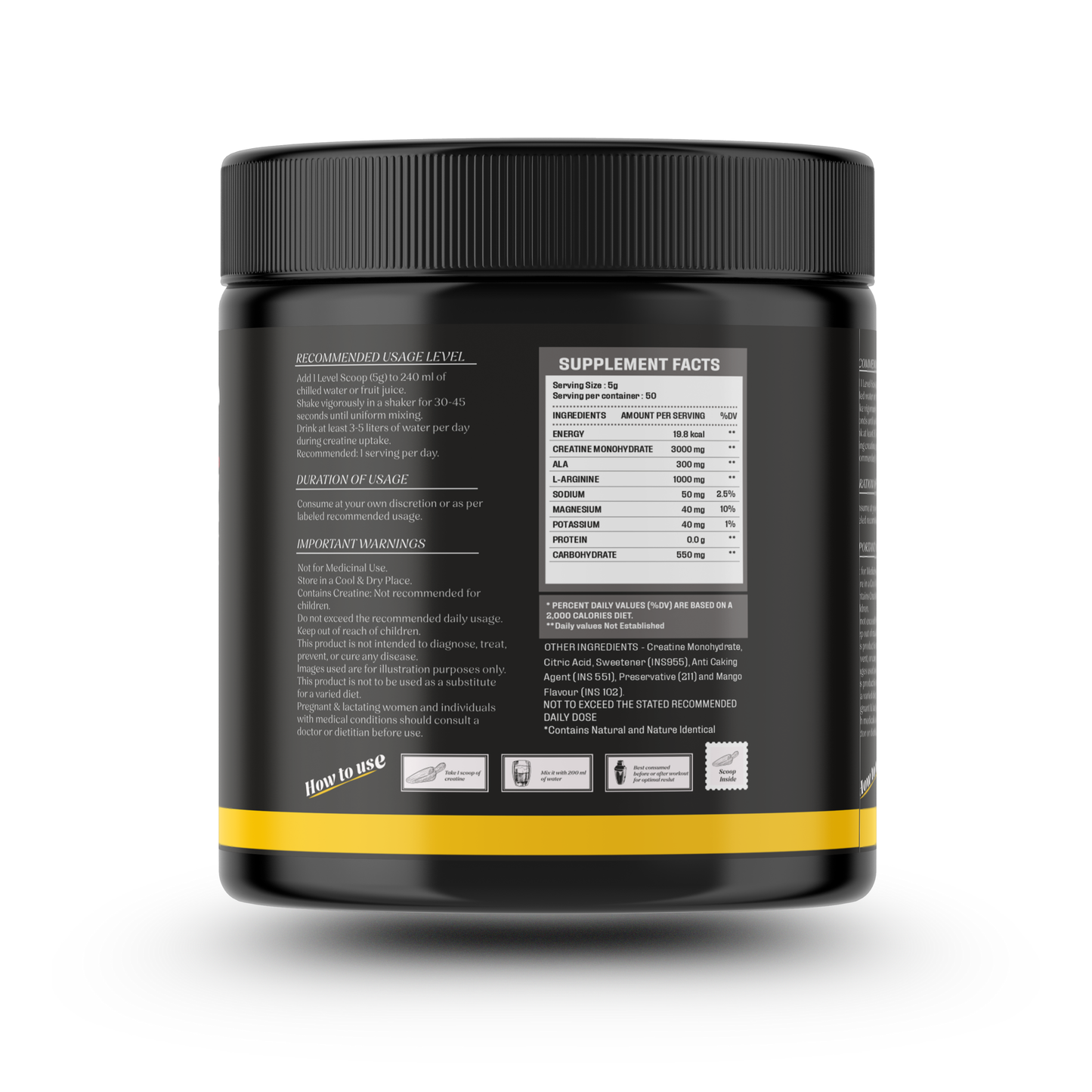 Micronised Creatine Monohydrate - Ultra-Absorb Formula, 250 gram