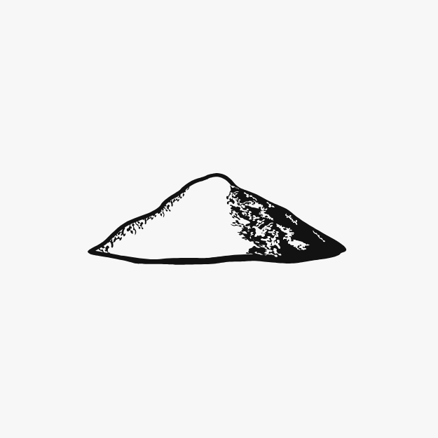Black and white illustration of micronised creatine monohydrate